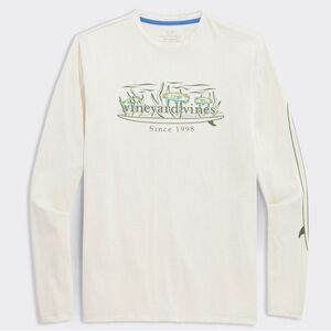 Vineyard Vines Performance Fishing Tee Coral Fish Logo NWT Men’s Small